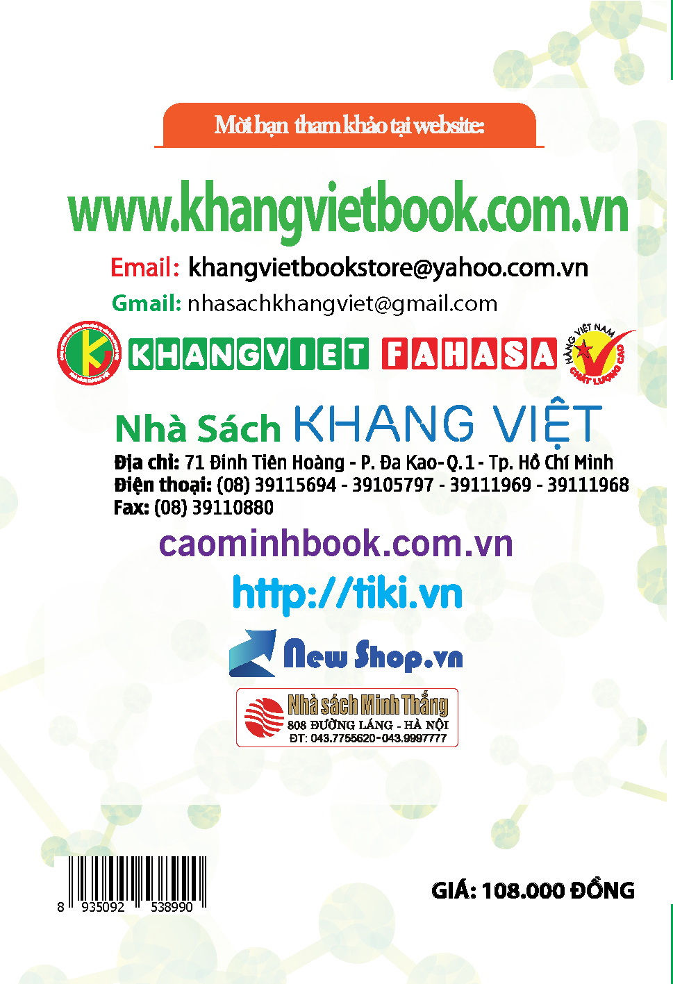 Bìa sau Chiến Thắng Kì Thi 9 Vào 10 Hóa Học